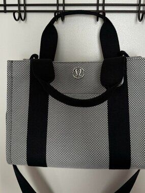 Lululemon two tone canvas tote bag mini